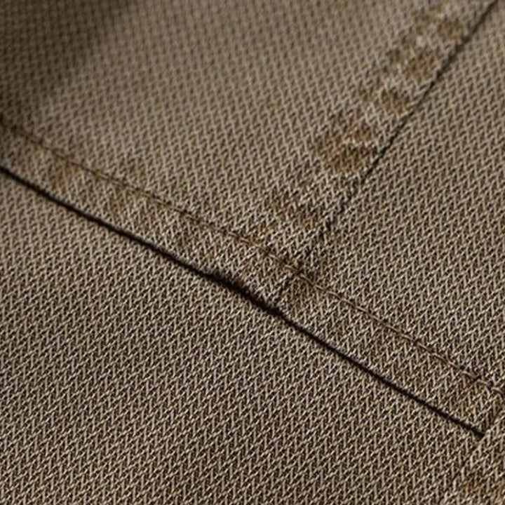 Herenbroek met rechte pasvorm en elastische taille