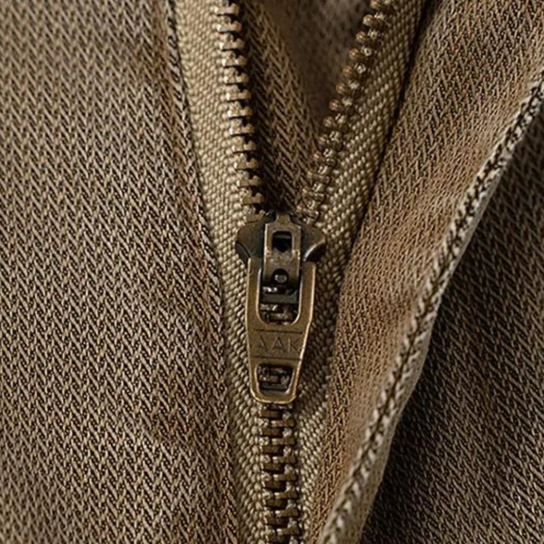 Herenbroek met rechte pasvorm en elastische taille