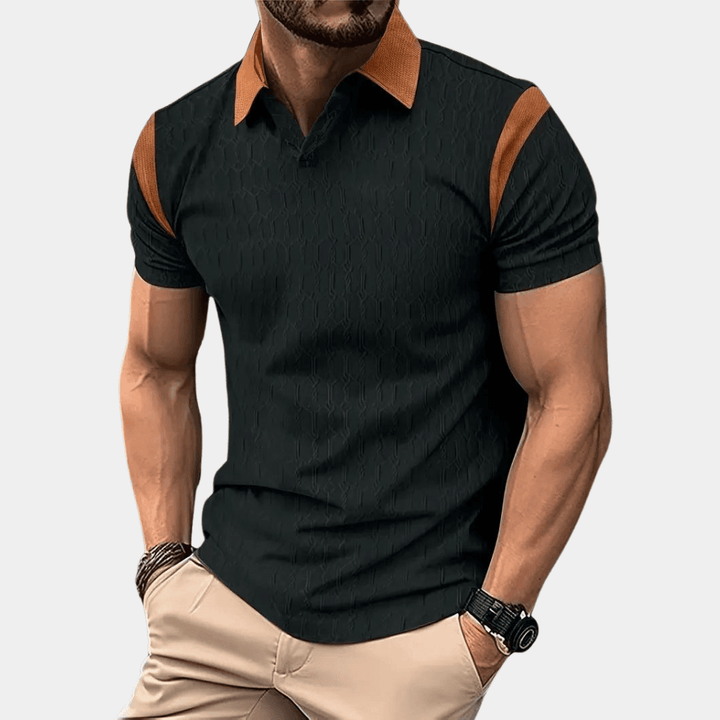 Poloshirt Heren - Uniek Patroon - Hoogwaardige Materialen - Ideaal voor Casual en Formele Gelegenheden