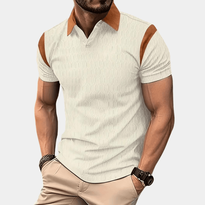 Poloshirt Heren - Uniek Patroon - Hoogwaardige Materialen - Ideaal voor Casual en Formele Gelegenheden