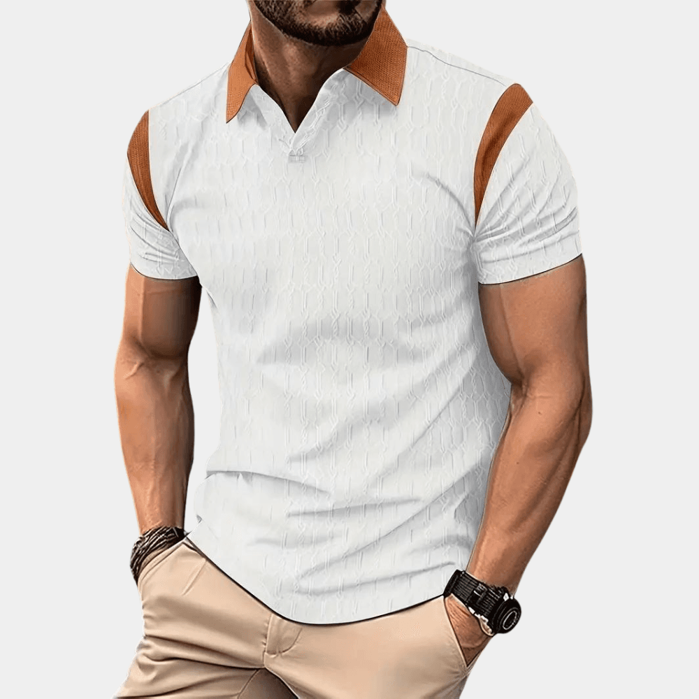 Poloshirt Heren - Uniek Patroon - Hoogwaardige Materialen - Ideaal voor Casual en Formele Gelegenheden