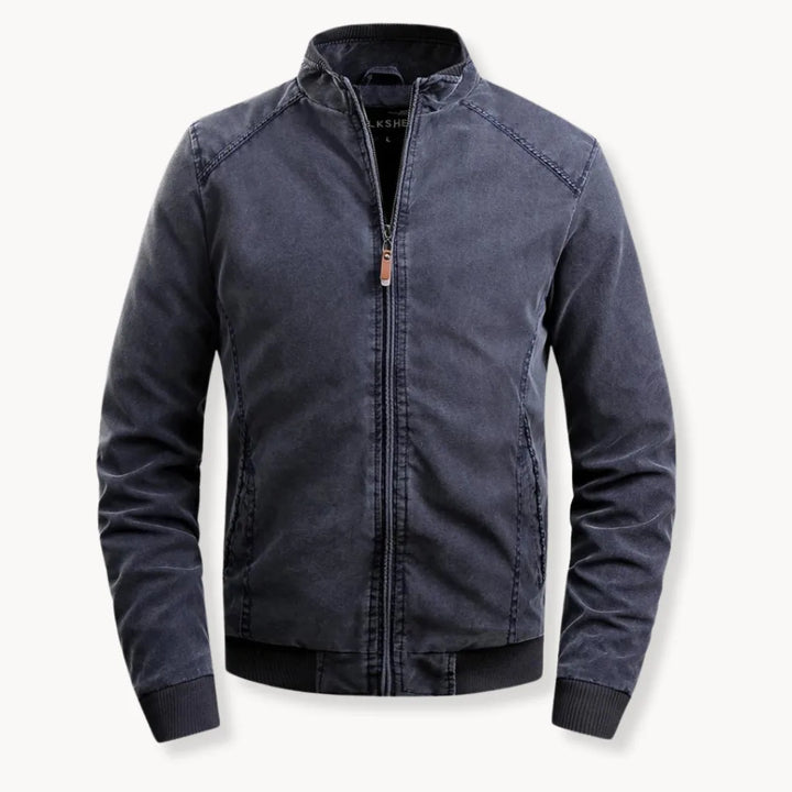 Hugo | Casual jas met opstaande kraag en ritsluiting