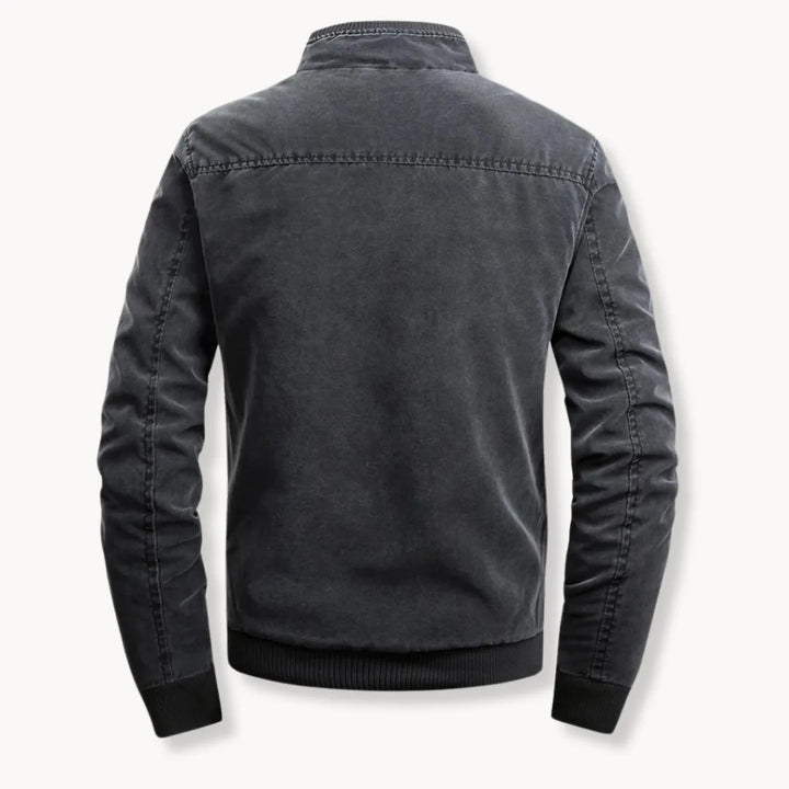 Hugo | Casual jas met opstaande kraag en ritsluiting