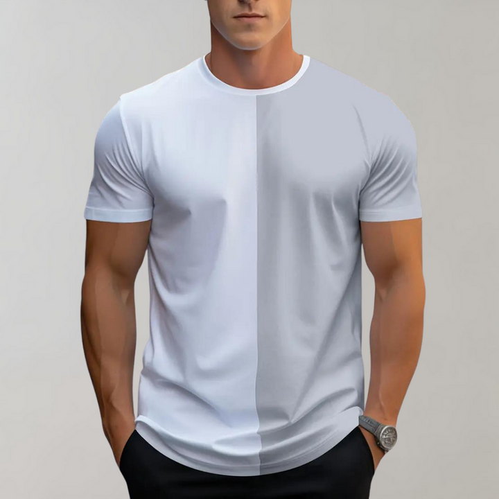Casual kleurenblok Tshirt voor heren - Lex