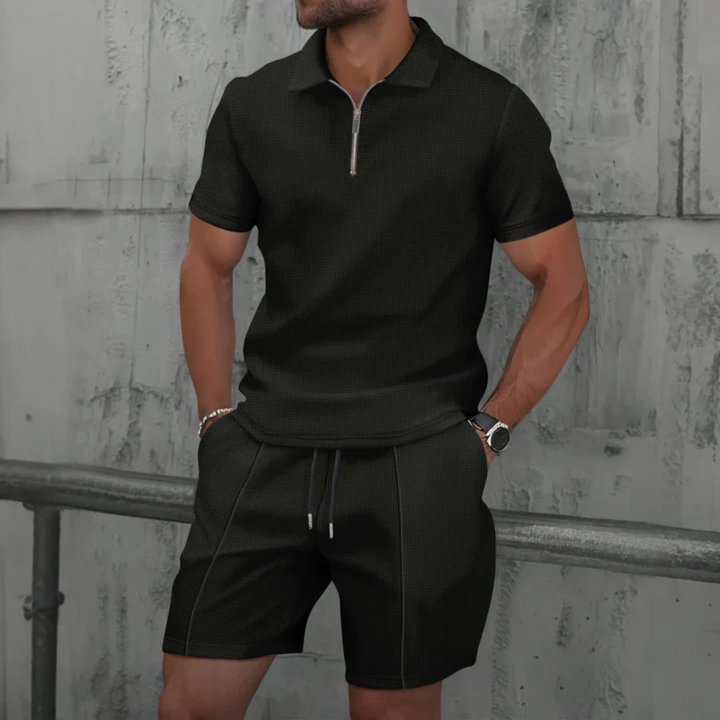 Daan - Stoere Heren Zomerset met Ritssluiting en Elastische Tailleband