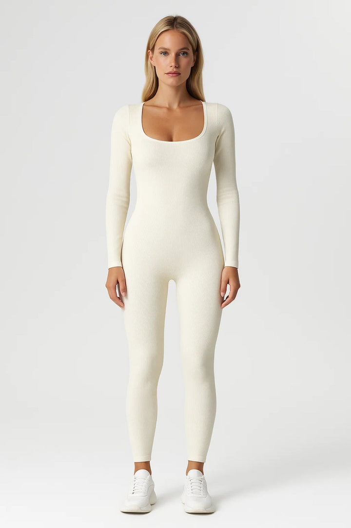 Jumpsuit Dames - Strakke Pasvorm met Lange Mouwen | Sportief
