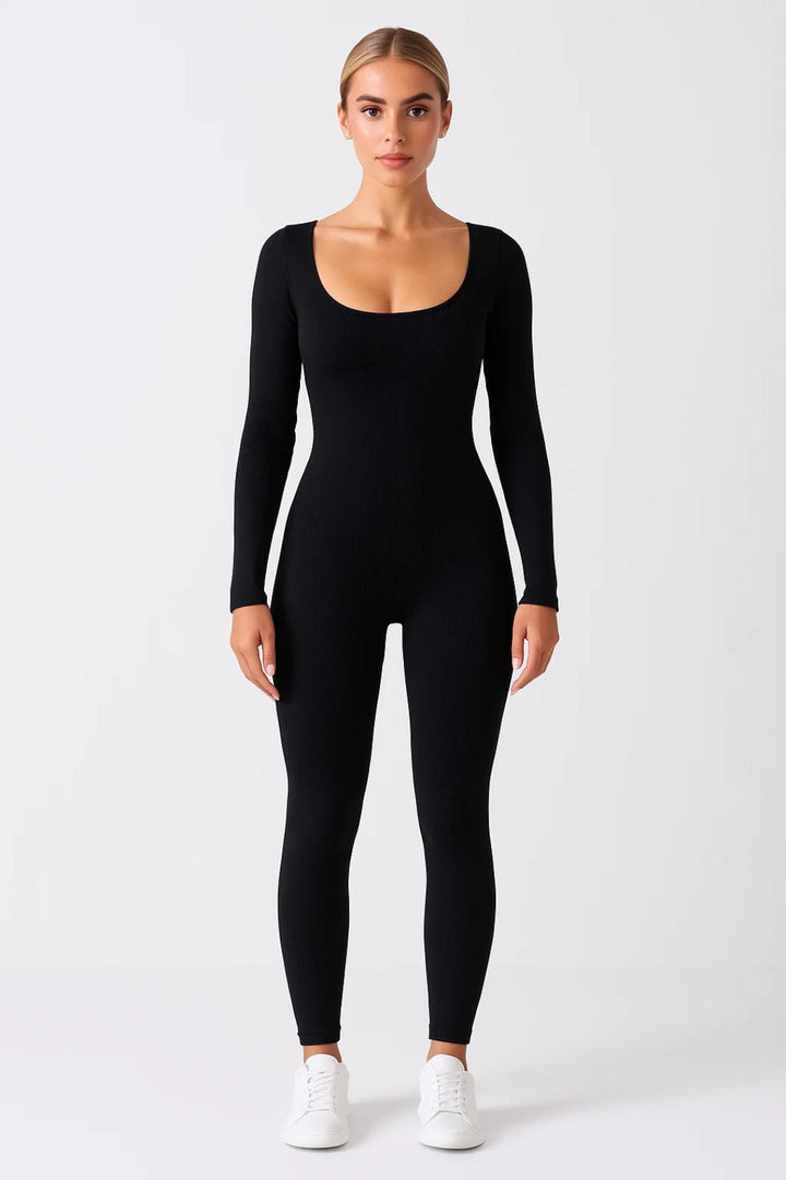 Jumpsuit Dames - Strakke Pasvorm met Lange Mouwen | Sportief
