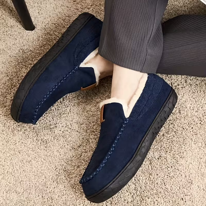 Dikke slippers met zachte zool en voering