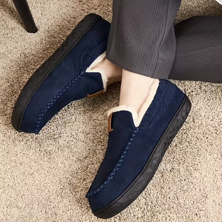 Dikke slippers met zachte zool en voering