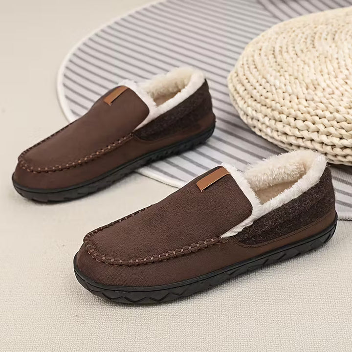 Dikke slippers met zachte zool en voering
