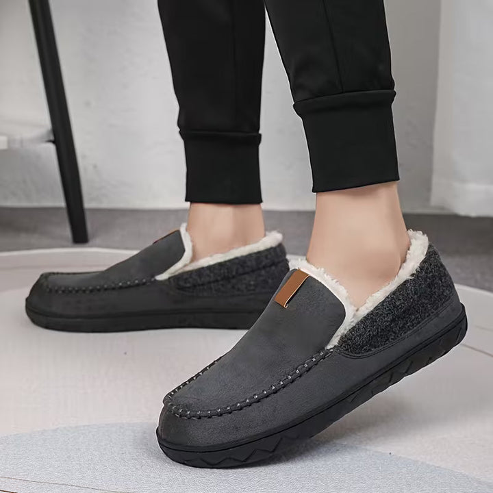 Dikke slippers met zachte zool en voering
