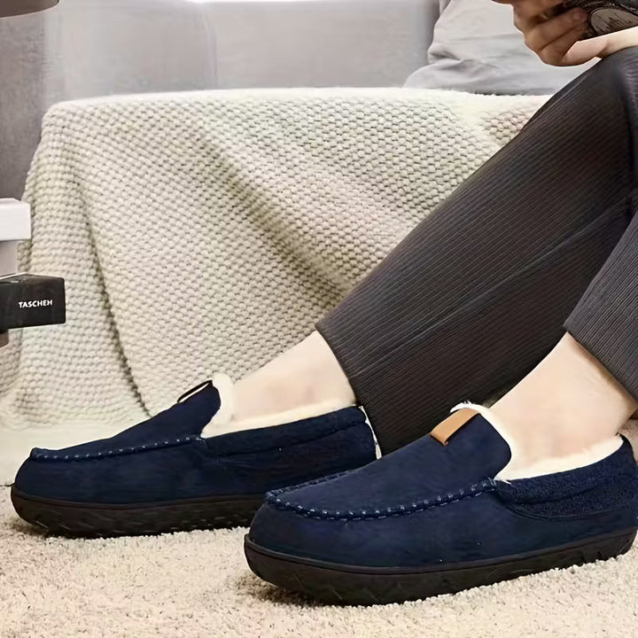 Dikke slippers met zachte zool en voering