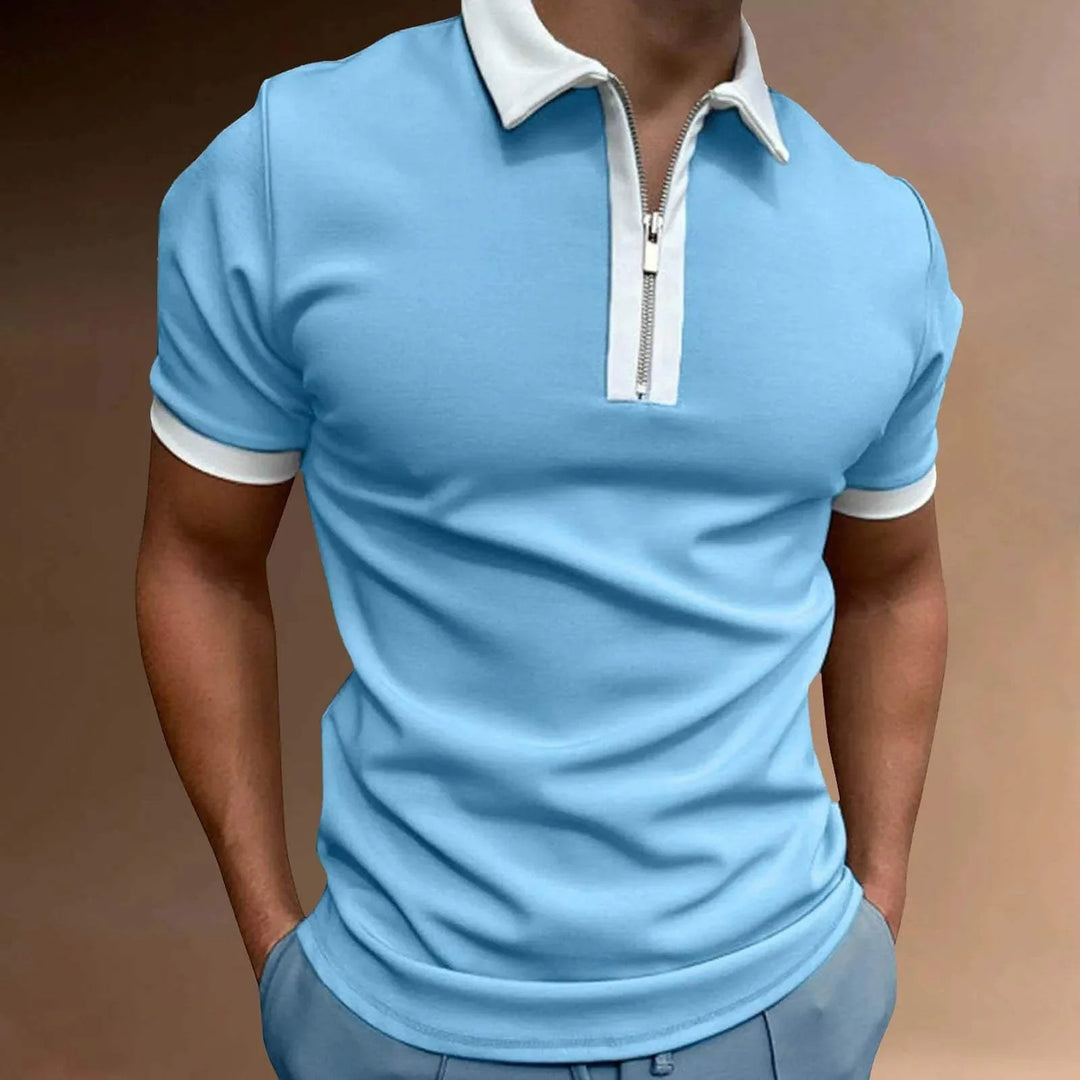 Heren Poloshirt met Rits