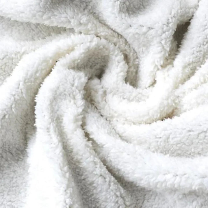 Hugo | Fleece cardigan met schouderkraag en voorzakken