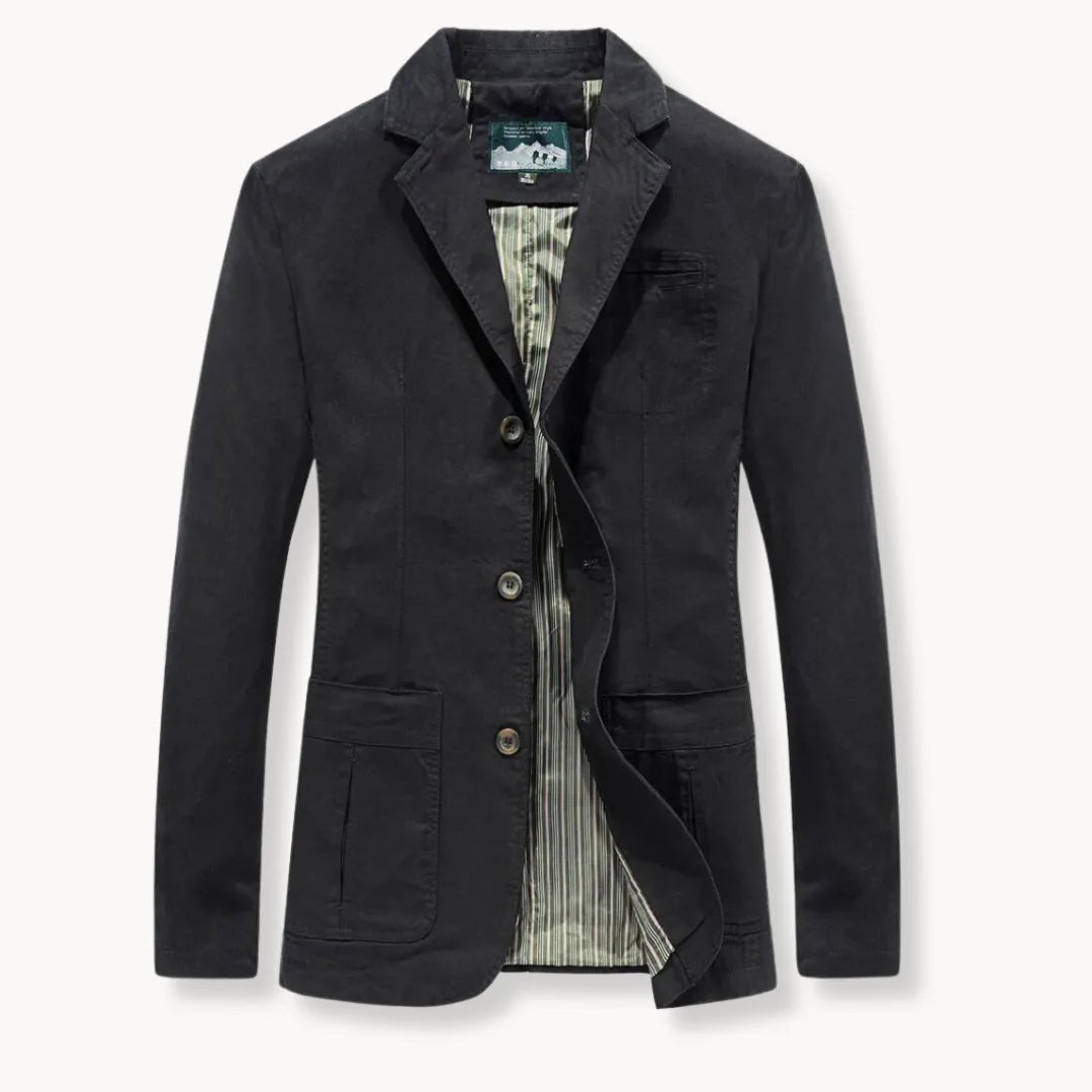 Hugo | Getailleerde blazer met reverskraag en voorzakken