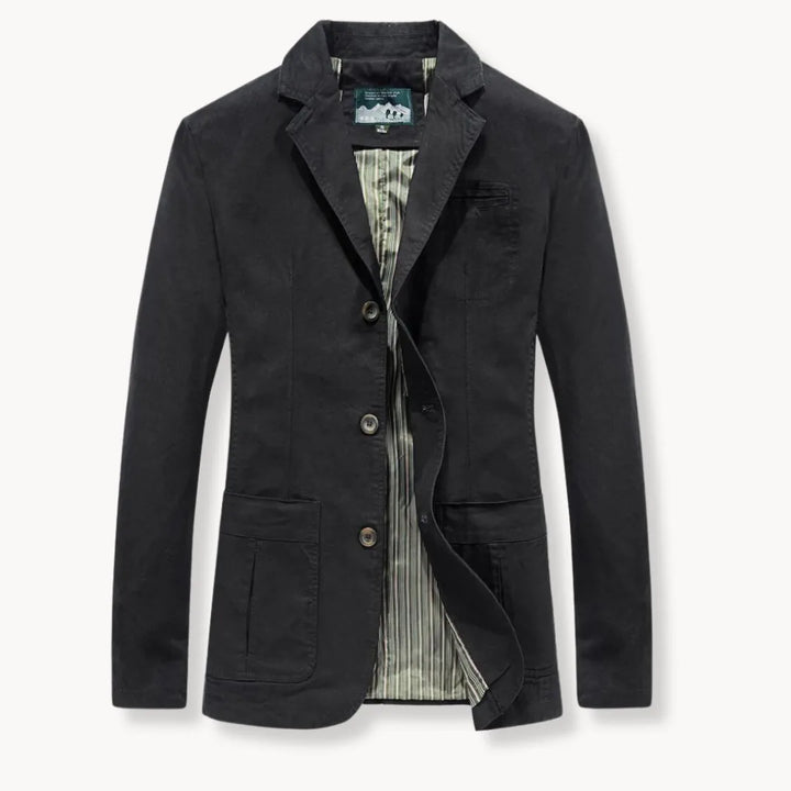 Hugo | Getailleerde blazer met reverskraag en voorzakken