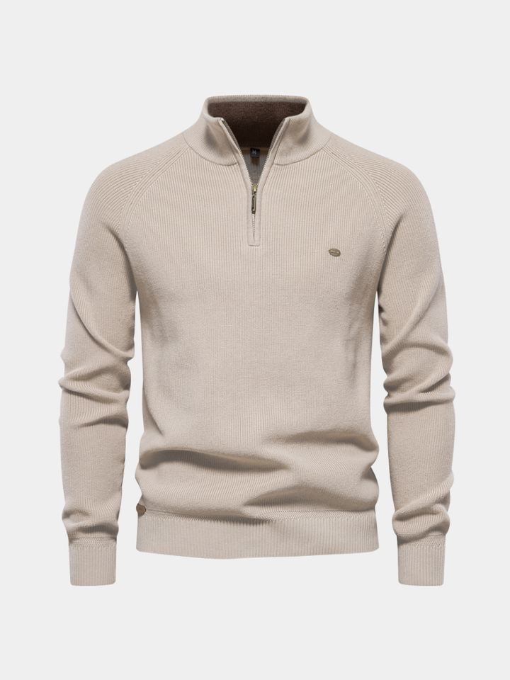 Half-Zip Trui Heren | Ademend Warm & Zacht Draaggevoel