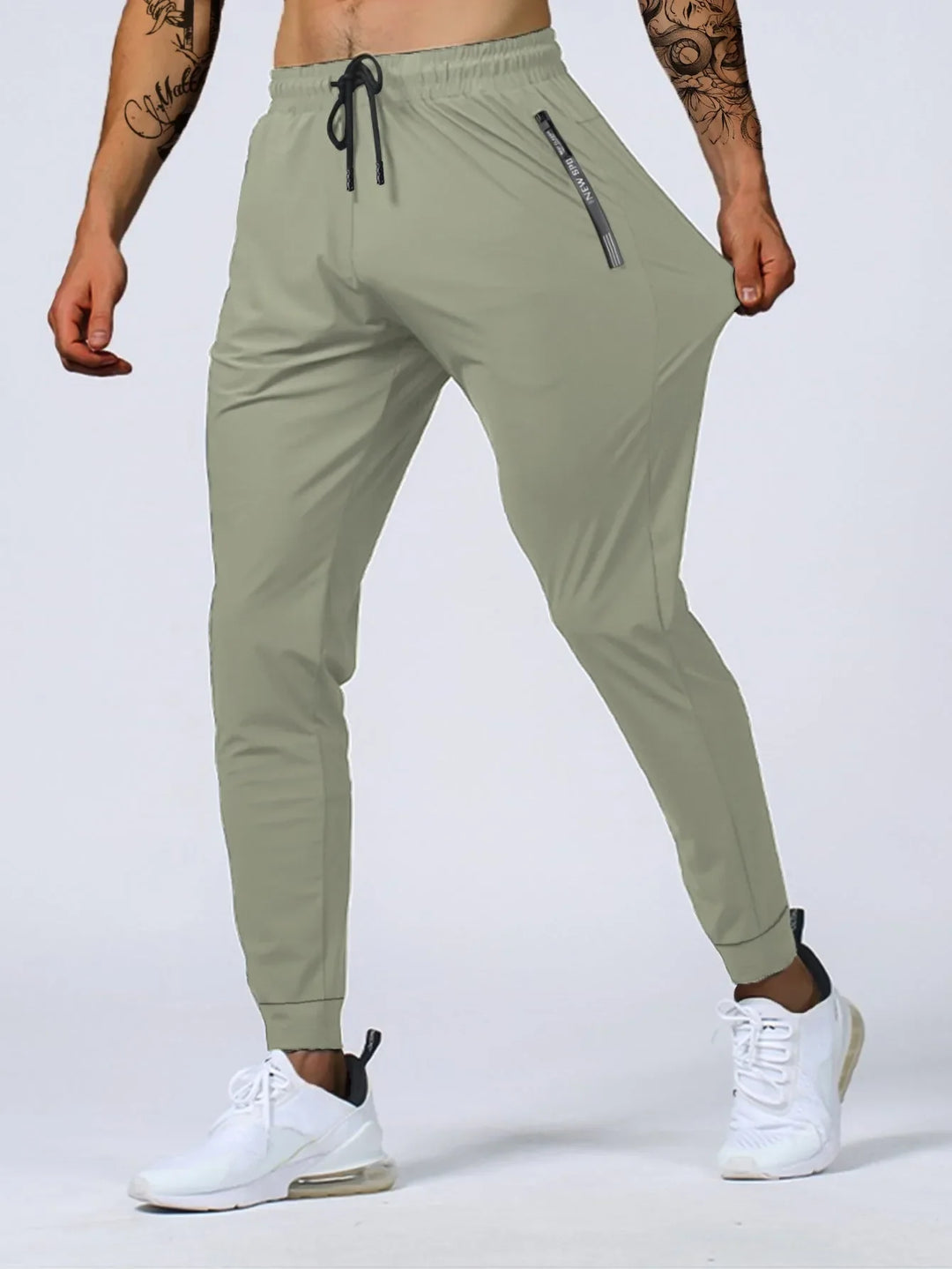 Heren stretch joggers met ademende stof