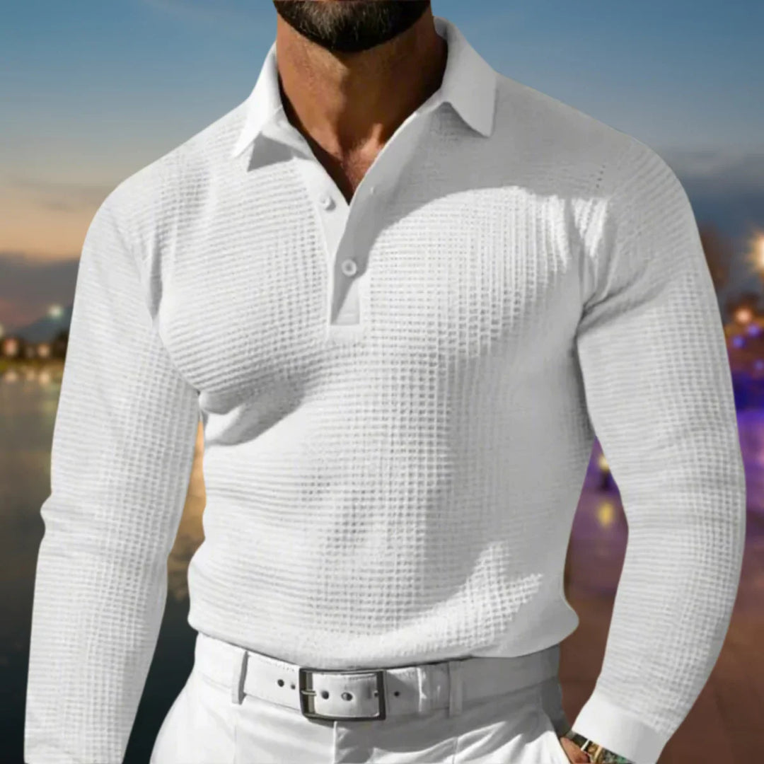 Heren polo sweater | Polokraag & Warm Draagcomfort