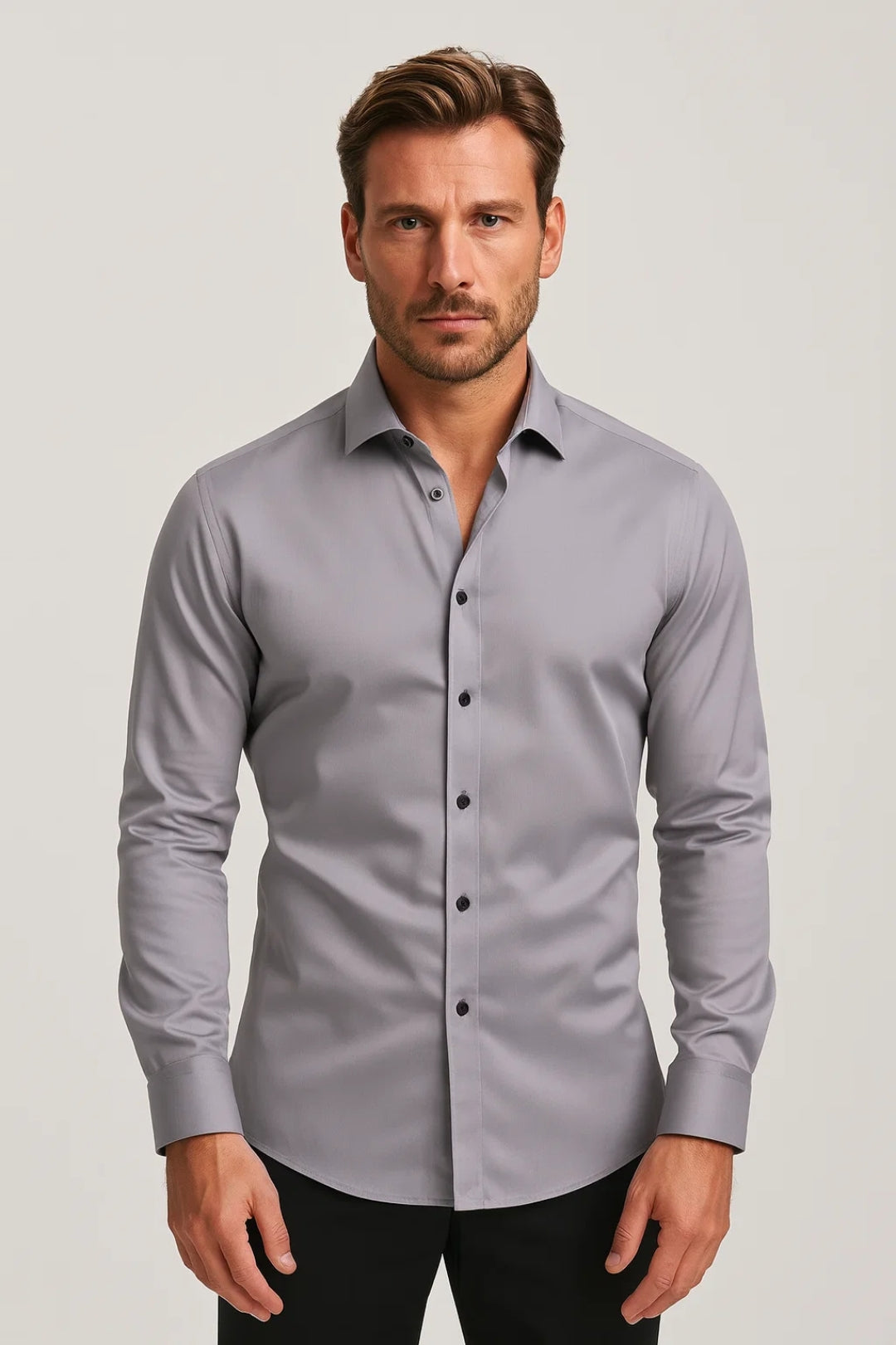 Overhemd Heren - Slim Fit met Klassieke Kraag | Zakelijk