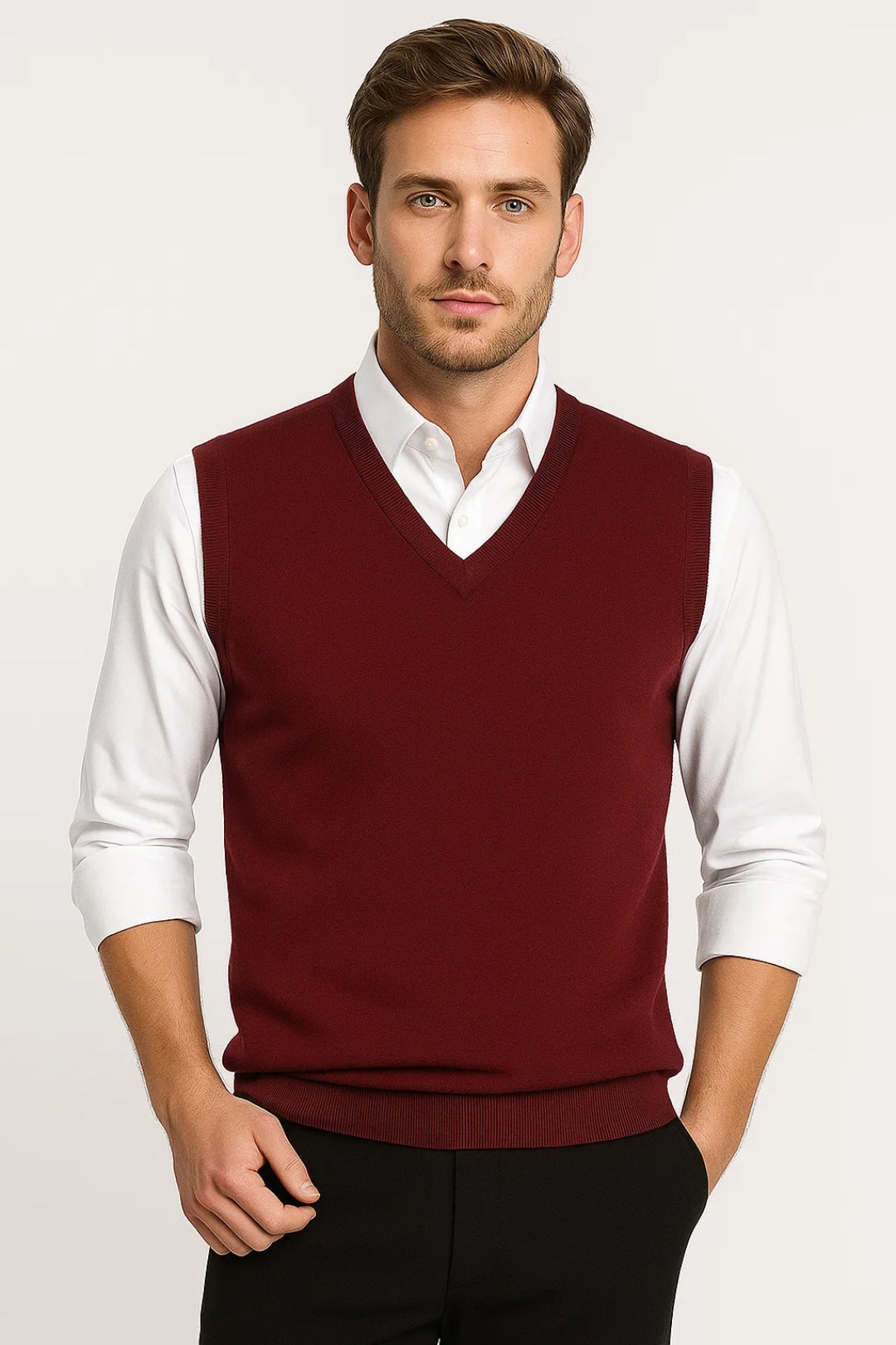 Spencer Heren | V-hals Klassiek All-Season Comfortabele pasvorm