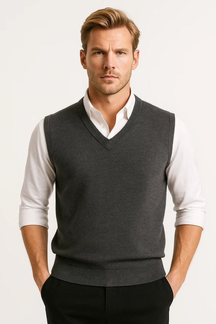 Spencer Heren | V-hals Klassiek All-Season Comfortabele pasvorm