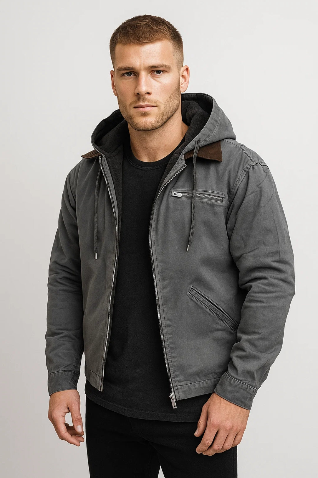 Tussenjas Heren - Casual Zip Model met Capuchon | Relaxed Fit