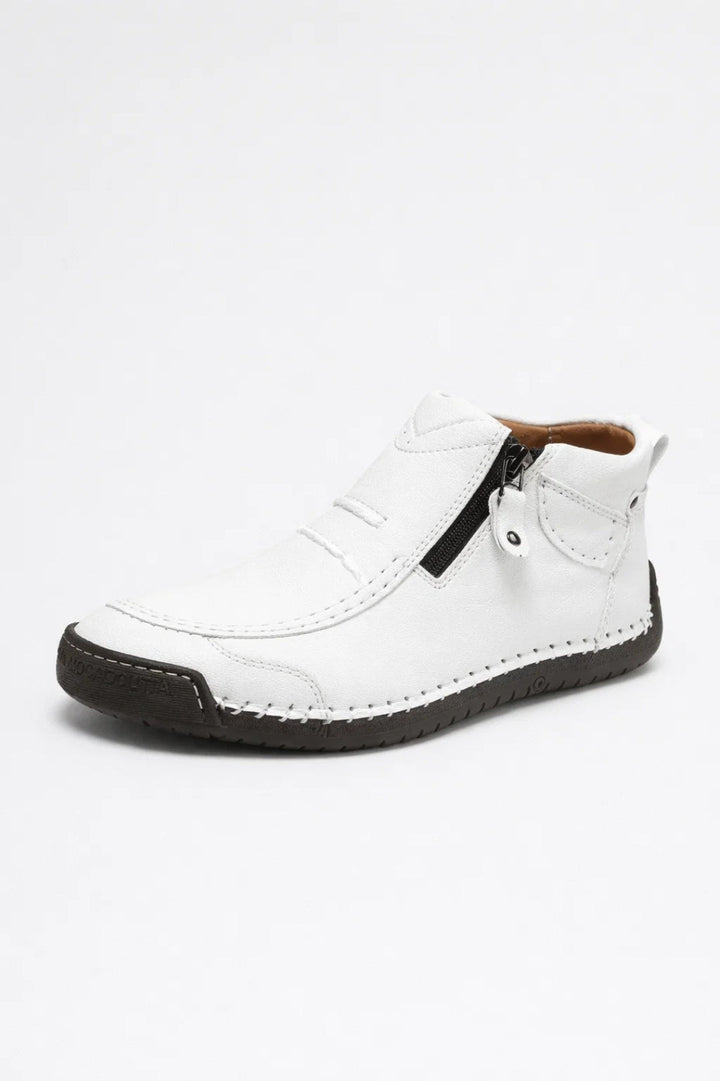 Sneakers Heren - Laag Model met Ritssluiting en Stiksel | Casual
