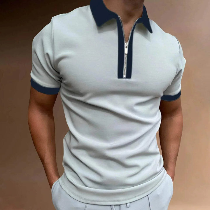 Heren Poloshirt met Rits