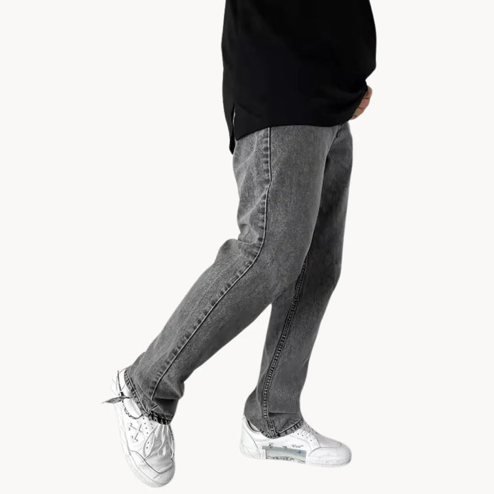 Casual heren jeans met lichte wassing