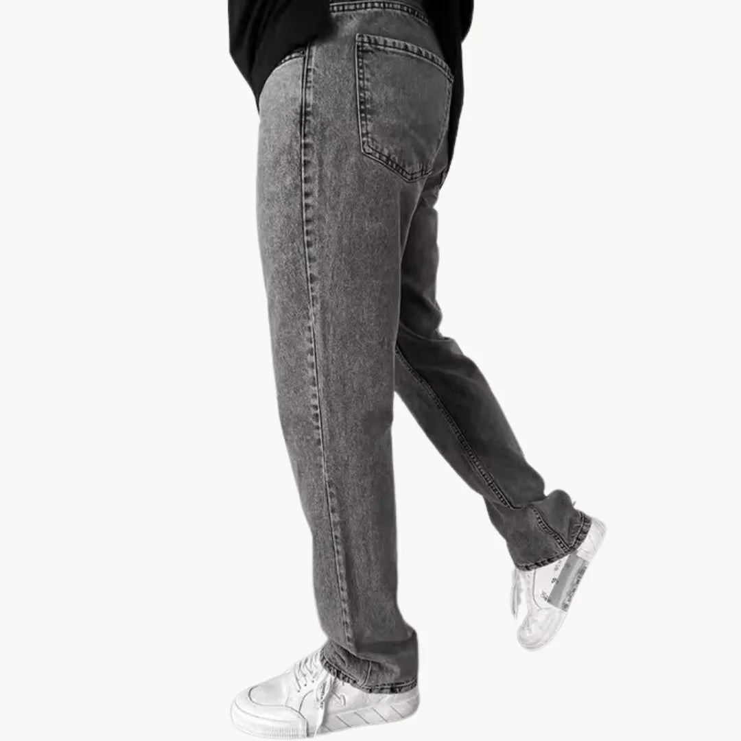 Casual heren jeans met lichte wassing