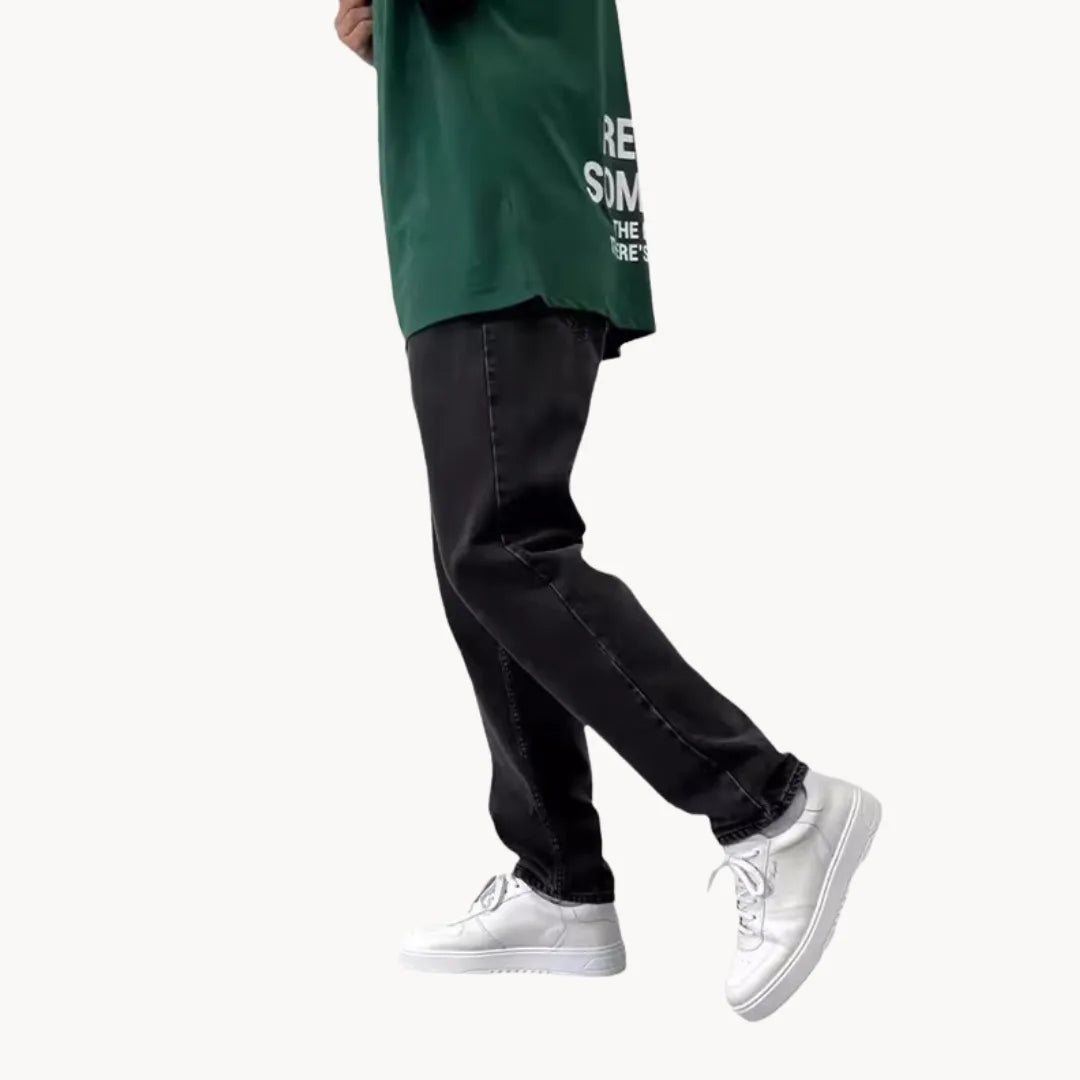Casual heren jeans met lichte wassing