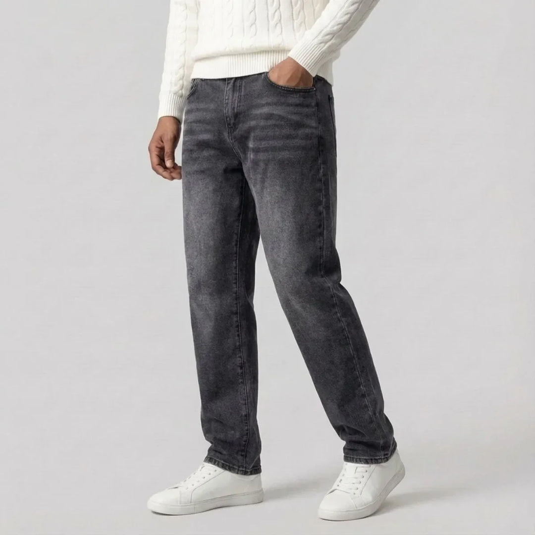 Straight Leg Jeans met Regular Fit