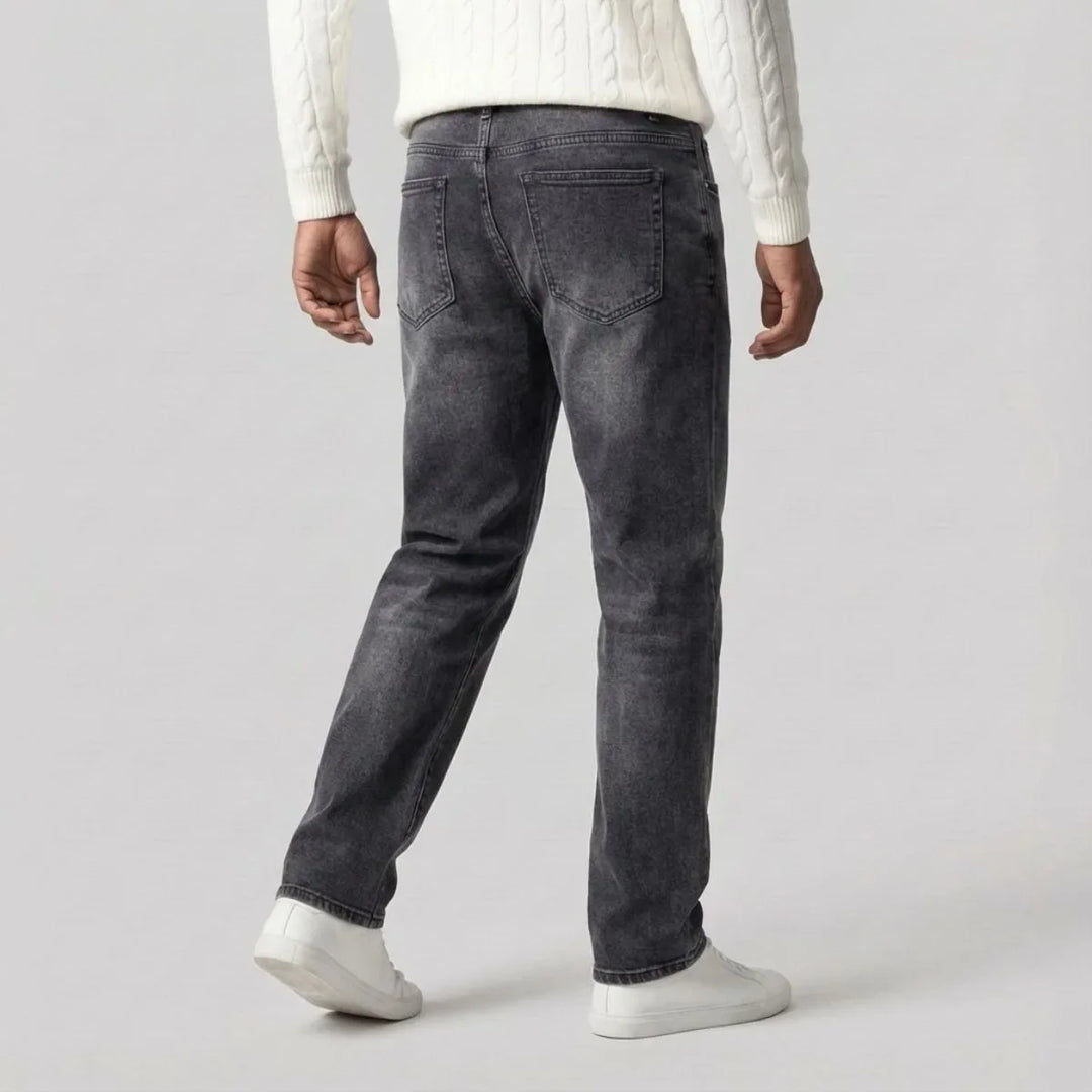 Straight Leg Jeans met Regular Fit