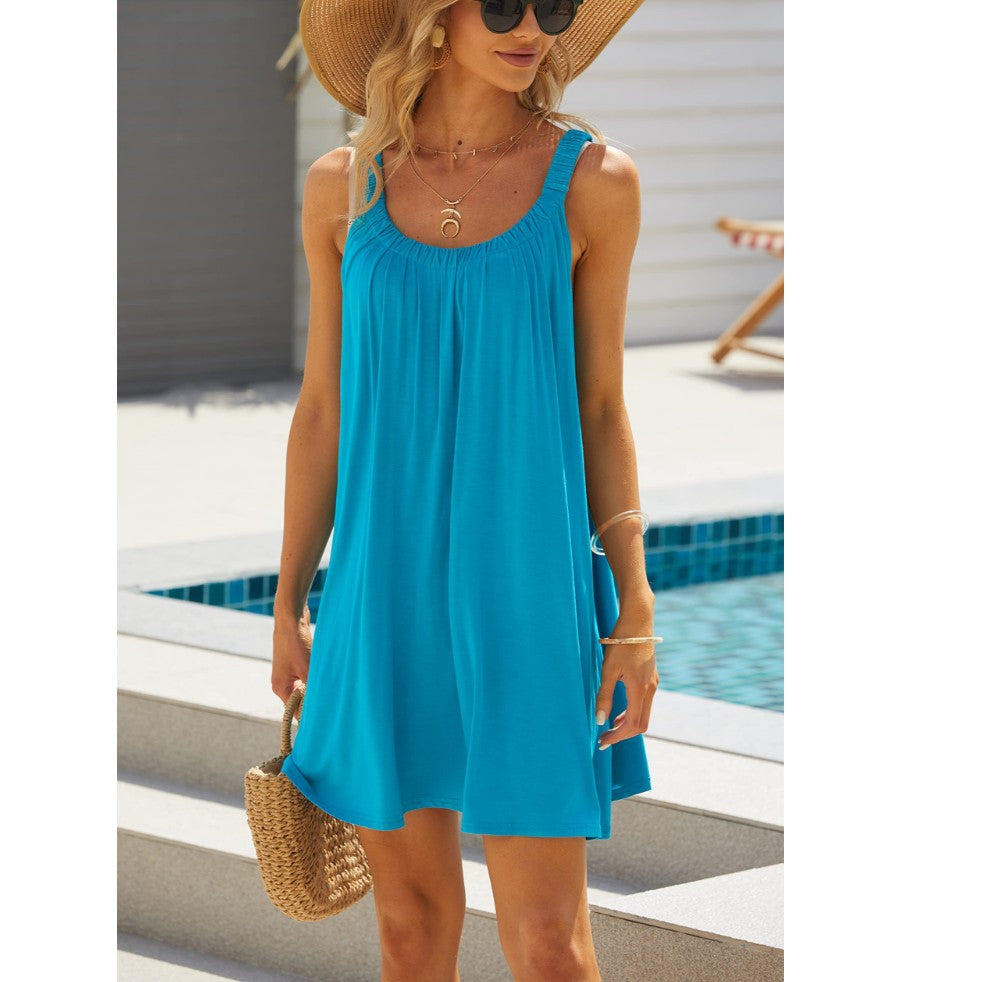 Mouwloze Mini Dress voor Dames met Elegante Stijl