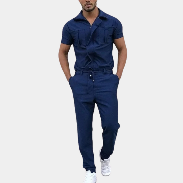 Jumpsuit Heren | Moderne Jumpsuit | Polokraag & strak comfort de hele dag