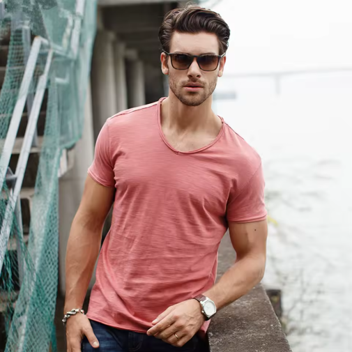 Katoenen shirt Heren | Ademend & Kreukarm