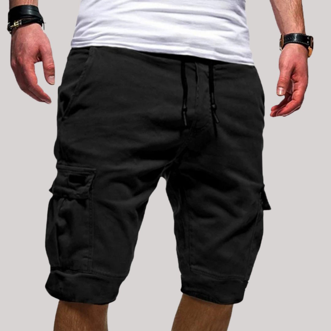 Koen | Heren Cargo Korte Broek Shorts Trekkoord Multi Pocket