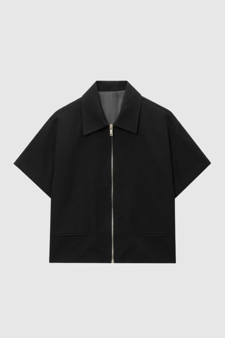 Korte Jas Dames - Cropped Zip met Revers | Casual Chic