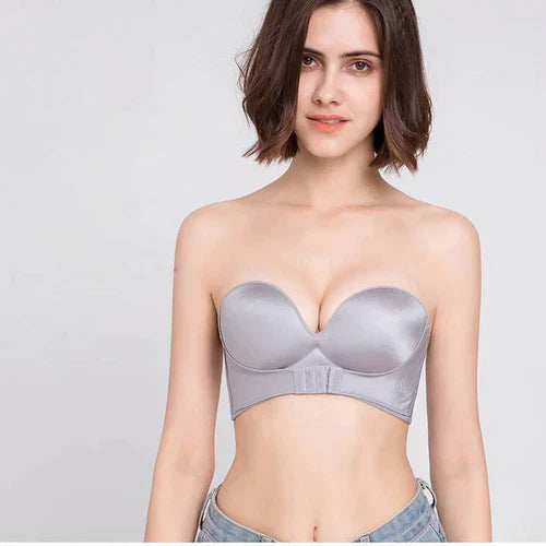 Luxe Naadloze Dames Strapless Beha Met Push Up Ondersteuning