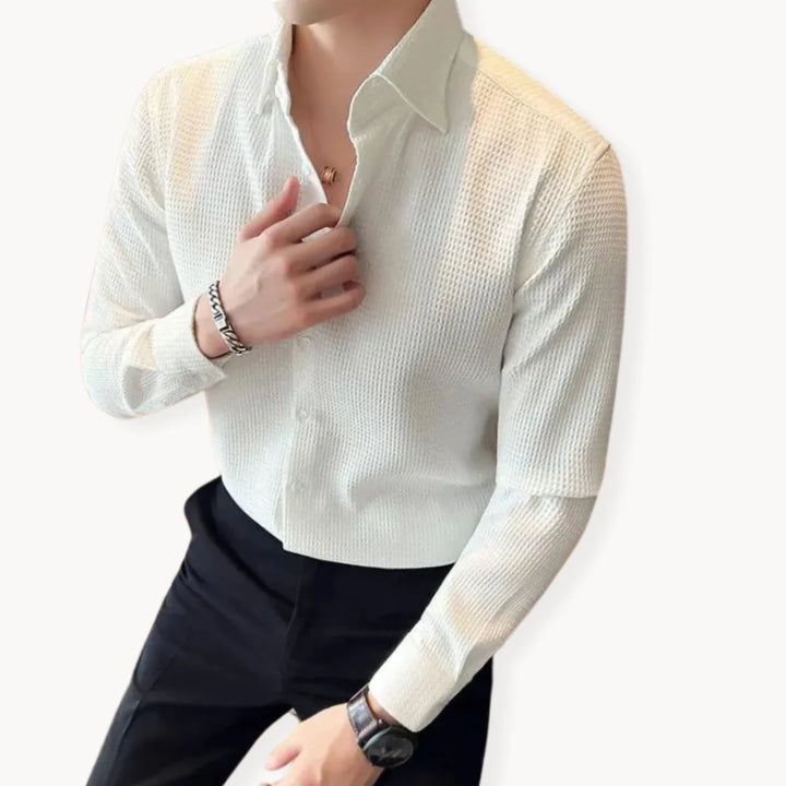 Hugo | Lang mouw overhemd met knoopsluiting en slim fit