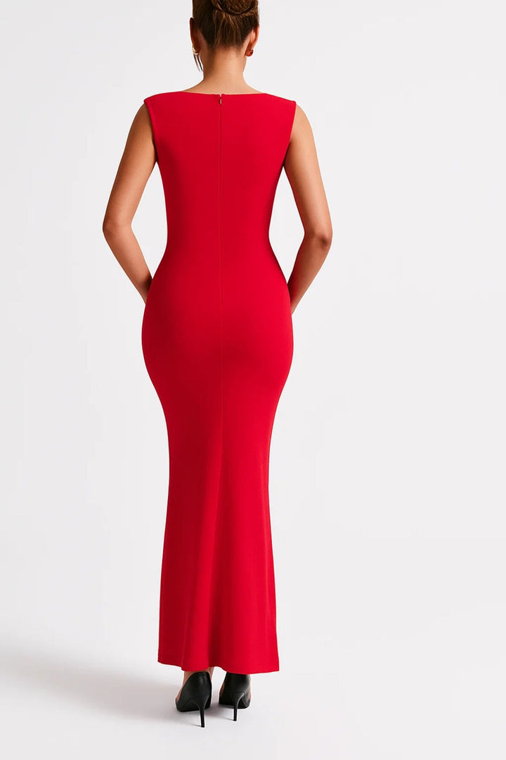 Maxi Jurk Dames - Figuuromhullend Silhouet met Brede Bandjes | Elegant