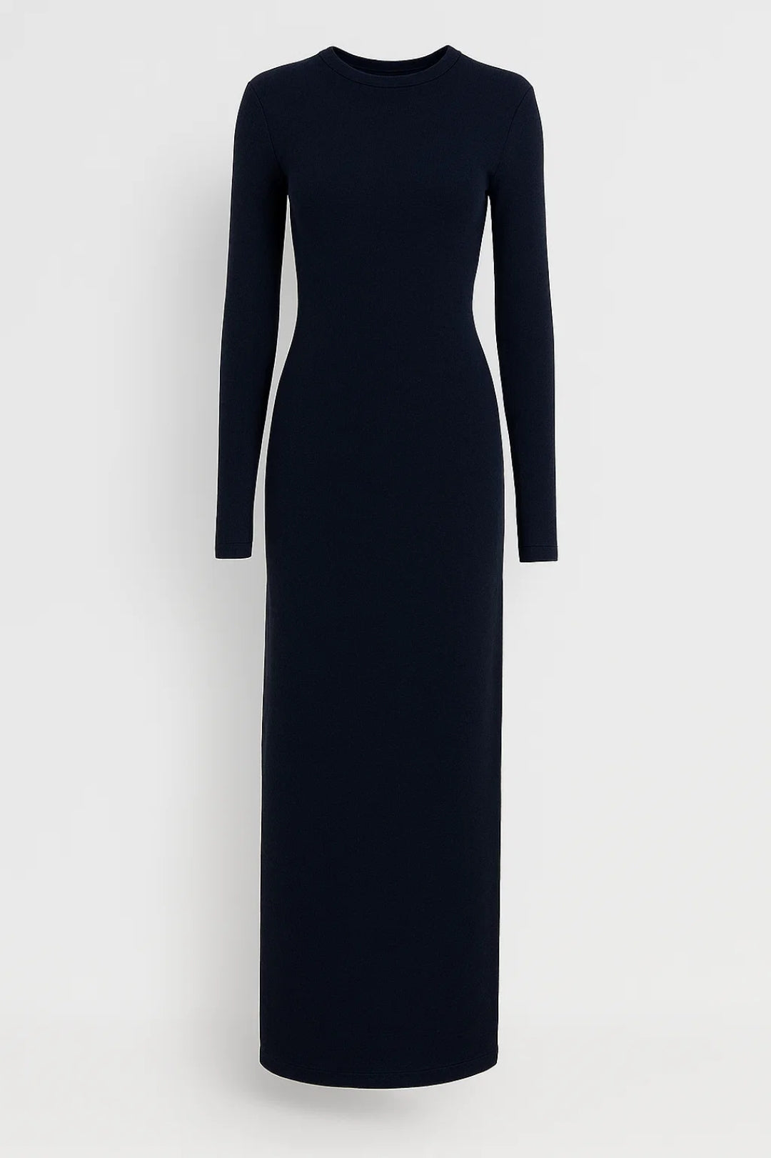 Maxi Jurk Dames - Bodycon Lange Mouwen met Ronde Hals | Elegant