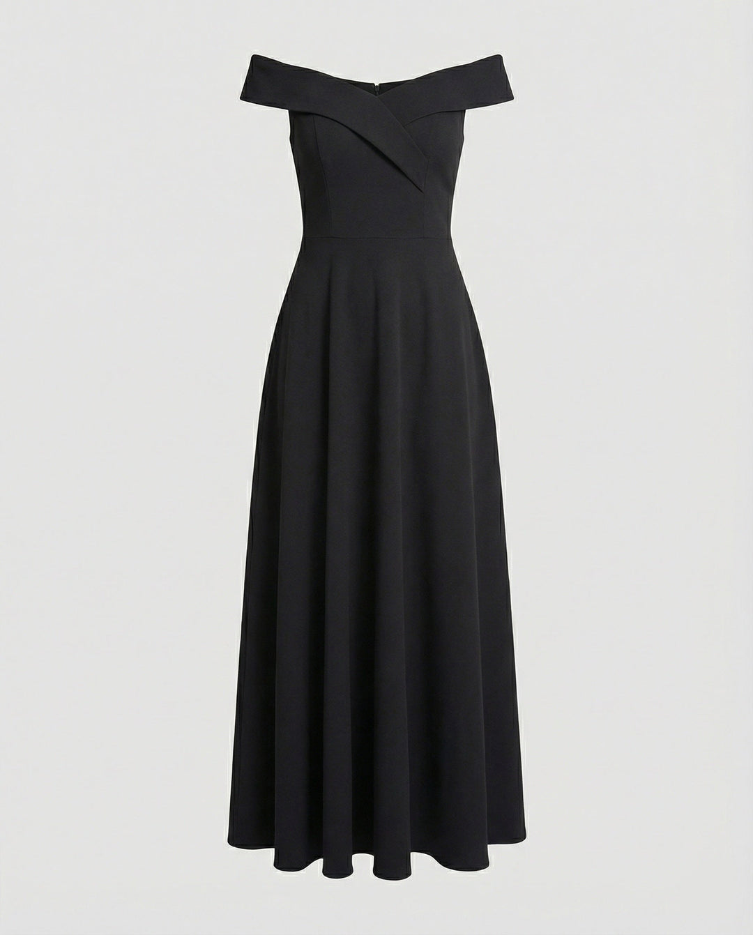 Lara - Elegante Bruiloft Gastenjurk Dames Maxi met Off-Shoulder en A-lijn Rok