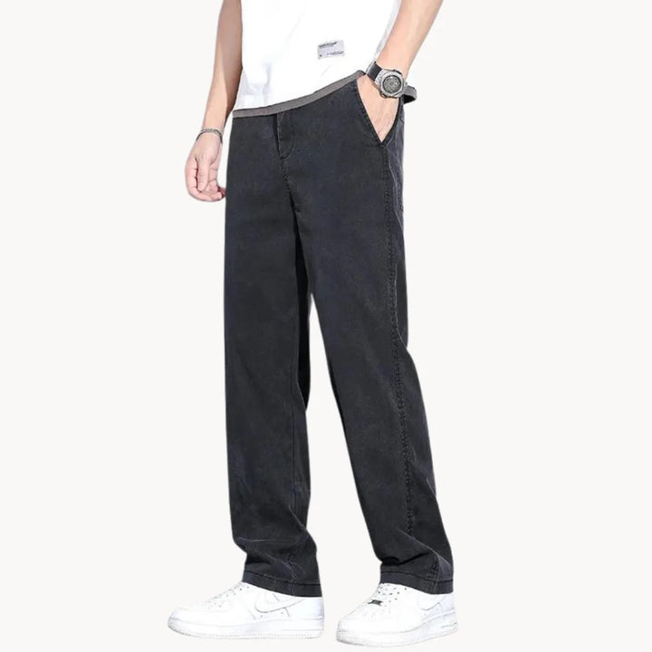 Losse comfortabele nette broek met zijzakken