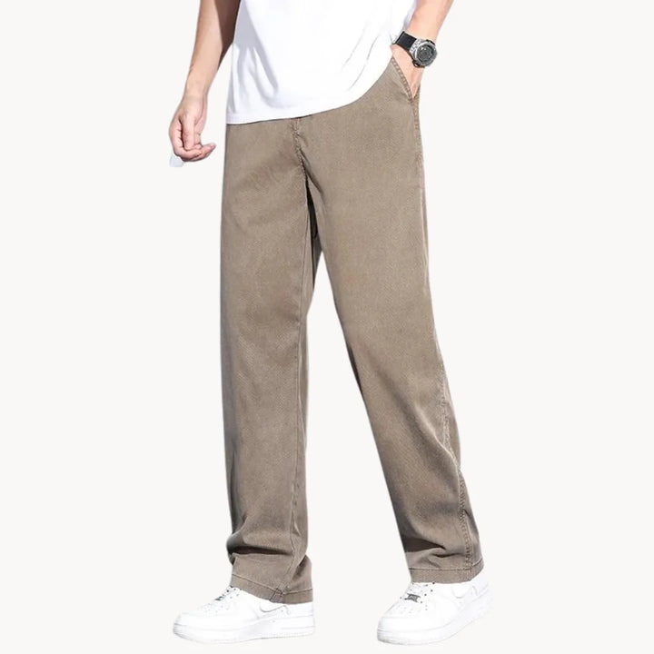 Losse comfortabele nette broek met zijzakken