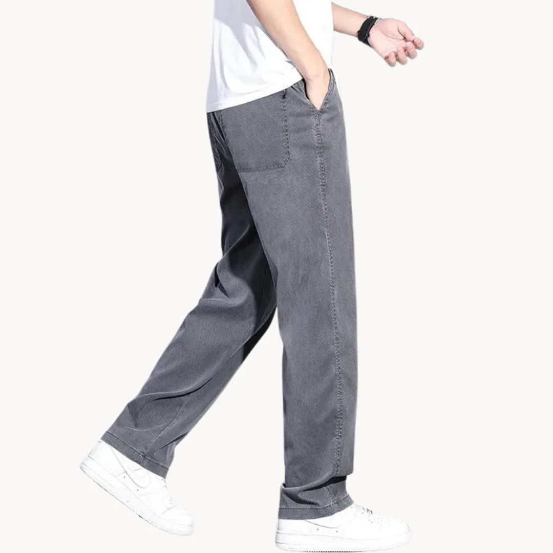 Losse comfortabele nette broek met zijzakken