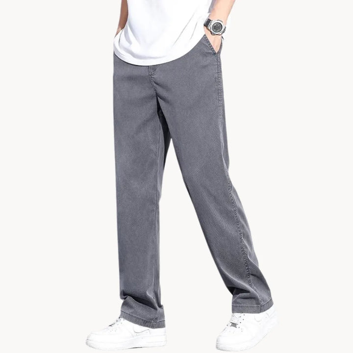 Losse comfortabele nette broek met zijzakken