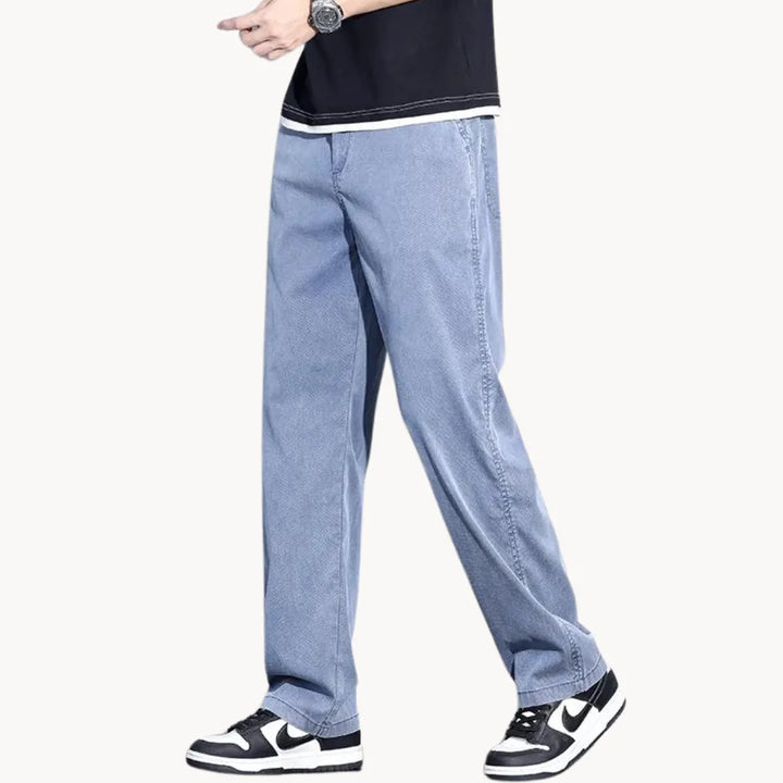Losse comfortabele nette broek met zijzakken