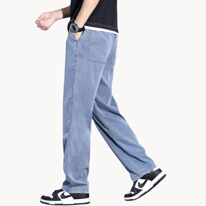 Losse comfortabele nette broek met zijzakken